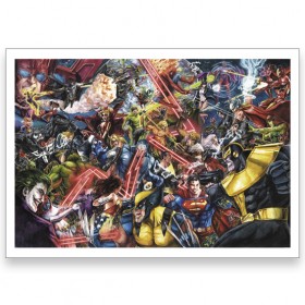 Crossover Dc&Marvel - 50x70 Print Edition (Numbered Ed.)